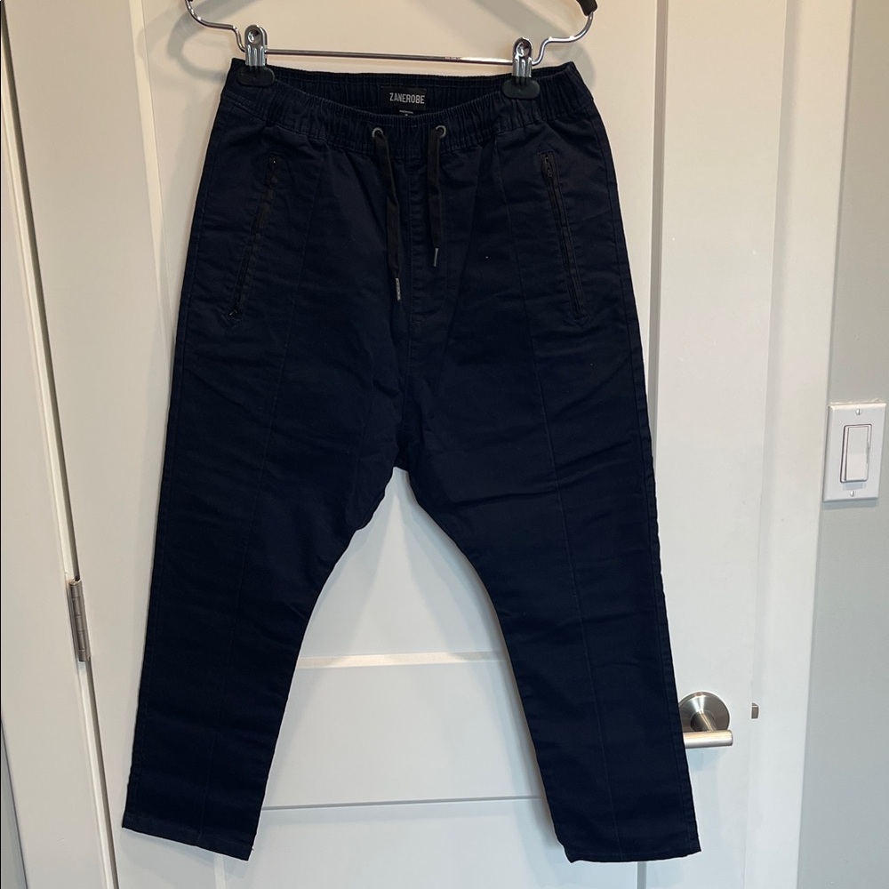 Zanerobe Midnight Blue Drawstring Tapered Chino Pant